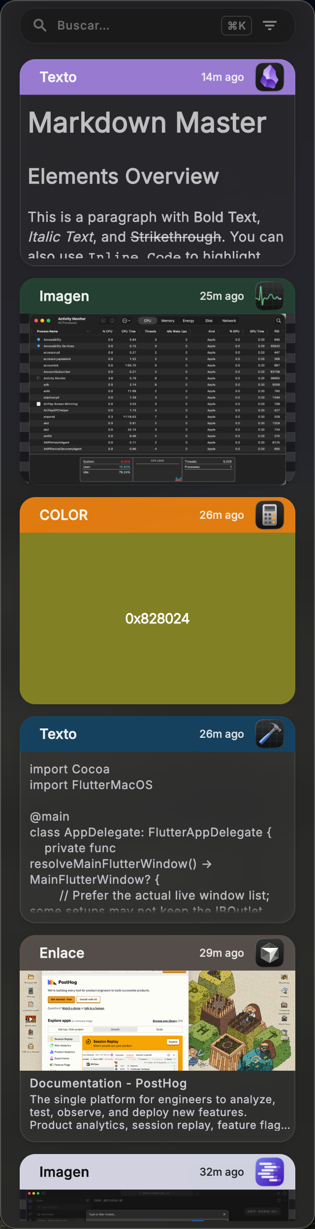 ClipaX Nexus window