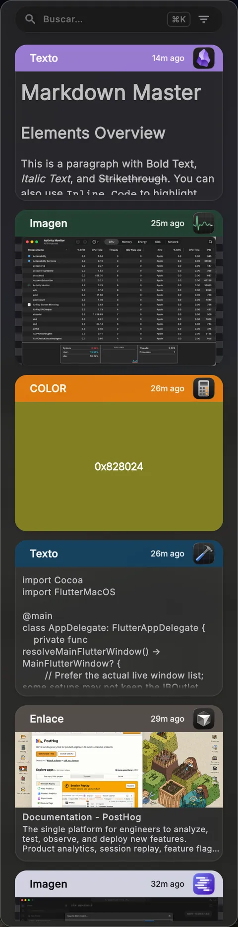 ClipaX Nexus window