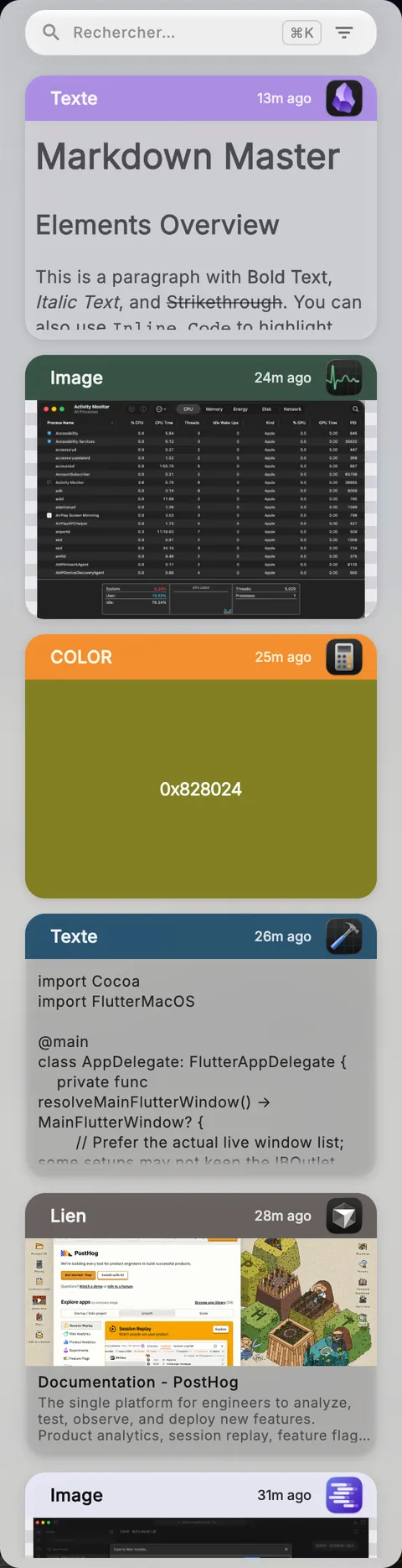 ClipaX Nexus window